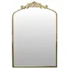 Image de Miroir fronton métal doré 60.5x93cm
