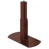 Image de Pieds en tube carré - LOUIS MOULIN - Fer Vieilli - 20 mm - 12 cm de hauteur - Fabrication française