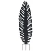Image de Déco En Métal À Planter Feuille - 30x100 Cm - Anthracite