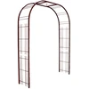 Image de Arche Premium Tube Car25 Treillage Fer Vieilli - 195x50x250 Cm - Acier Époxy