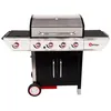 Image de Barbecue À Gaz Avec Chariot Manhattan 450gpi, 4 Brûleurs, 1 Réchaud Latéral Et