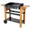 Image de Plancha À Gaz Ascain 2 Feux 6kw - Bois