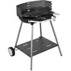 Image de Barbecue Au Charbon De Bois Sur Chariot, Gris