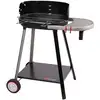 Image de Barbecue à Charbon Vulcano 2000 Gris - Cuve Fonte 52x37,5 cm, Chariot Mobile