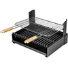 Image de Barbecue Charbon En Fonte - Grilloir A Poser 48.5 X 58 Avec Les Manche
