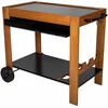 Image de Desserte à Plancha Extérieur Bois sur Chariot (Support Plancha) Perla SOMAGIC