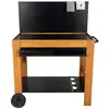 Image de Chariot Pour Plancha En Bois Halong - Somagic