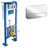 Image de Villeroy & Boch Pack Bâti-support autoportant ViConnect + Plaque de commande chromée
