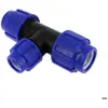 Image de Té polypropylène inégal compression 16bar PE Ø40-32-40