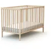 Image de AT4 - Lit bébé en bois SONA 60 x 120 cm Hêtre Brut - Taille unique