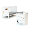 Image de Webaby - Chambre Bébé Lit Et Commode À Langer En Bois Alba