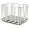 Image de WEBABY - Parc bébé pliant en bois 70 x 100 cm CALI Blanc - 70x100