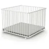 Image de Parc bébé pliant en bois FORMULA BABY - Blanc - 100 x 100 cm - Réglable sur 3 hauteurs