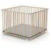Image de Webaby - parc bébé pliant en bois 100 x 100 cm cali