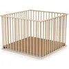 Image de Parc bébé en bois FORMULA BABY - 100x100 cm - Fond réglable - Qualité E1