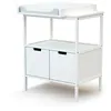 Image de AT4 - Meuble à langer 2 portes en bois NATUR Blanc - Taille unique