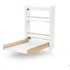 Image de AT4 - Table à langer murale rabattable en bois EAZY Blanc et Hêtre Verni - Taille unique