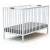 Image de Lit bébé pliant blanc en bois massif 60x120 WEB3294455005155