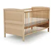 Image de AT4 - Lit bébé évolutif en bois LUNA 70 x 140 cm Hêtre Verni - Taille unique