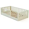 Image de JURABABY - Lit enfant au sol en bois SONHO MINI - 70x140 Blanc - 70x140