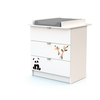Image de Webaby - Commode À Langer 3 Tiroirs En Bois Alba