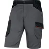 Image de Bermuda de travail - Delta Plus - Mach2 V3 - Gris/Orange - 65% polyester 35% coton - 7 poches