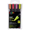 Image de Marqueurs - POSCA - PC5M - Set de 4 - Pointe conique moyenne - Couleurs fluo variées - Opaque