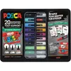 Image de Mallette métal de 20 marqueurs POSCA Stickers Graffiti