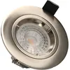 Image de Lot 3 Spots Acier Encastrables Fixes Saphyr Gu10 5w 380lm Blanc Chaud