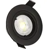 Image de Kit 3 Spots Noirs Encastrables Jade Fixe Module 5w, 2-cct, 400lm, Ø85