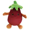 Image de Peluche Fruity's Bean Bag Aubergine - Hauteur 9 Cm