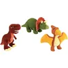 Image de JEMINI Les Jeminosaures Lot de 3 peluches dinosaure tyrannosaure pteranodo et triceratops +/- 18 cm - 100% recyclé