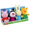 Image de Coffret peluche Peppa Pig Jemini - Peppa et ses amis - Zuzu Zebra Mle Rabbit Candy Cat