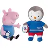 Image de Jemini Peppa Pig T'choupi Lot De 2 Peluches Foot +/- 17 Cm