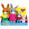 Image de Coffret peluche trotro et famille +- 15 cm - jemini - trotro, sa maman, son papa et sa petite soeur. JEM3298060243919