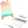 Image de Coffret de peinture MAIN DARTISTE - 12 tubes de peinture chevalet toile pinceaux crayon et accessoires