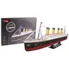 Image de Puzzle 3d lumineux - bateau titanic - jeu de construction - 266 pieces - des 8 ans