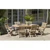 Image de Table en bois teck massif ovale extensible de jardin 150 - 200 x 90 cm JARDITECK
