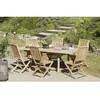 Image de Table de jardin en bois teck massif extensible 180 - 240 x 75 x 100 cm JARDITECK
