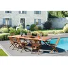 Image de Table rectangulaire double extension en teck huilé 200-300x120 cm JARDITECK