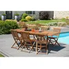 Image de Table rectangulaire extensible en teck huilé 180-240x100 cm JARDITECK