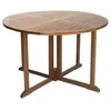 Image de Table De Jardin En Teck Huilé troxi 120cm Naturel - Paris Prix Marron