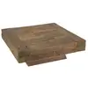 Image de Mathis - table basse carrée bois massif marron