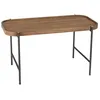 Image de MACABANE SIXTINE - Table basse ovale 85x43cm plateau en bois de teck recyclé