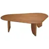 Image de Sixtine - table basse forme organique 120x80cm en bois de teck recyclé