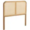 Image de Amy - tête de lit en bois de mindi et rotin naturel pour lits 8090cm amy