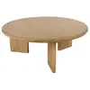 Image de Amy - table basse ronde 80cm en bois de mindi amy