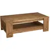 Image de Sandy - table basse rectangulaire 132x71cm bois pin recyclé