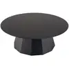 Image de Daly - table basse ronde 90x90cm en bois noire