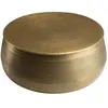 Image de MACABANE HONORE - Table basse ronde alu. 70x70cm pied strié couleur laiton